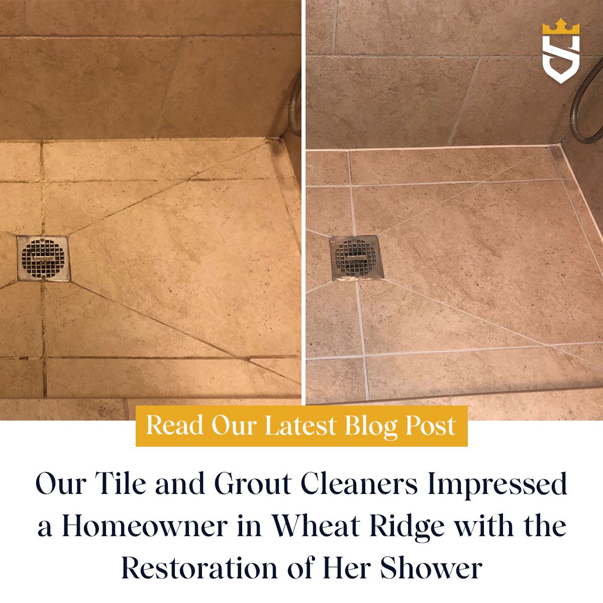 Our Tile and Grout Cleaners Impressed a Homeowner in Wheat Ridge with the Restoration of Her Shower