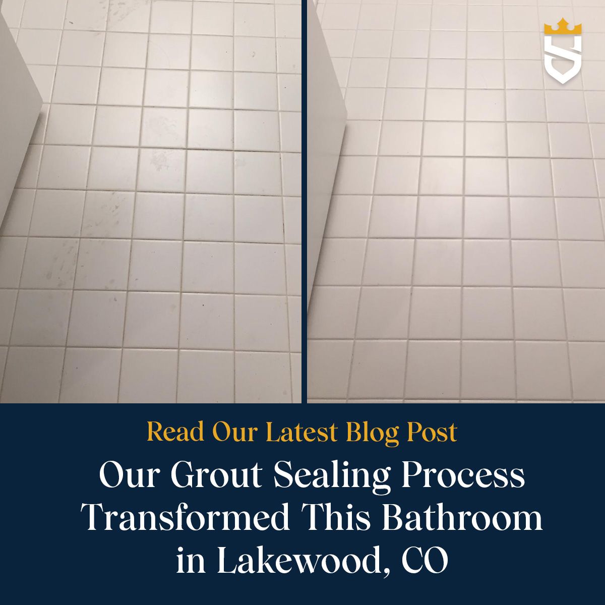 Our Grout Sealing Process Transformed This Bathroom in Lakewood, CO