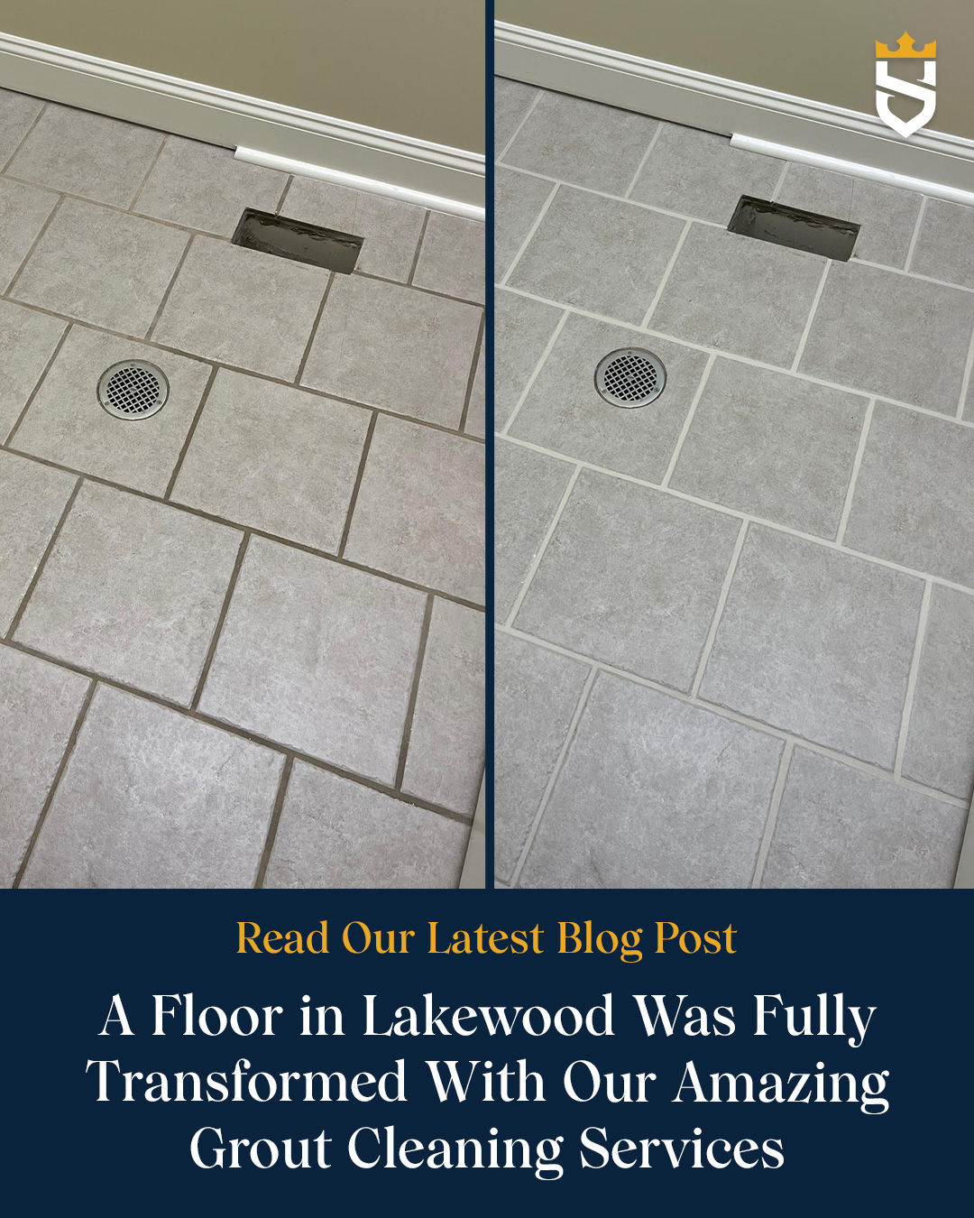 A Floor in Lakewood Was Fully Transformed With Our Amazing Grout Cleaning Services