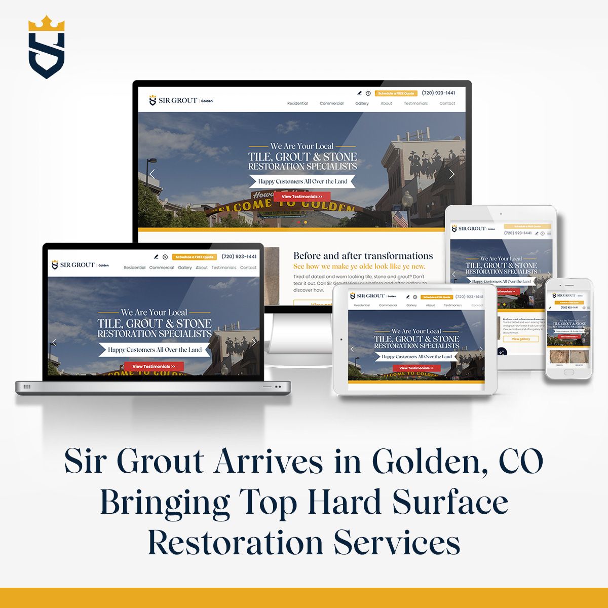 Sir Grout Brings Its Top Hard Surface Restoration Services to Golden, CO